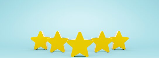 5 gelbe Sterne auf blauem Grund als Symbol für Europäische Unternehmensförderpreise